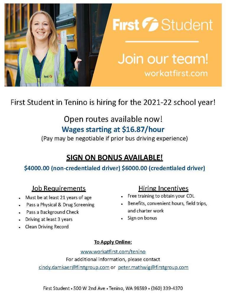Bus Drivers Needed!!!