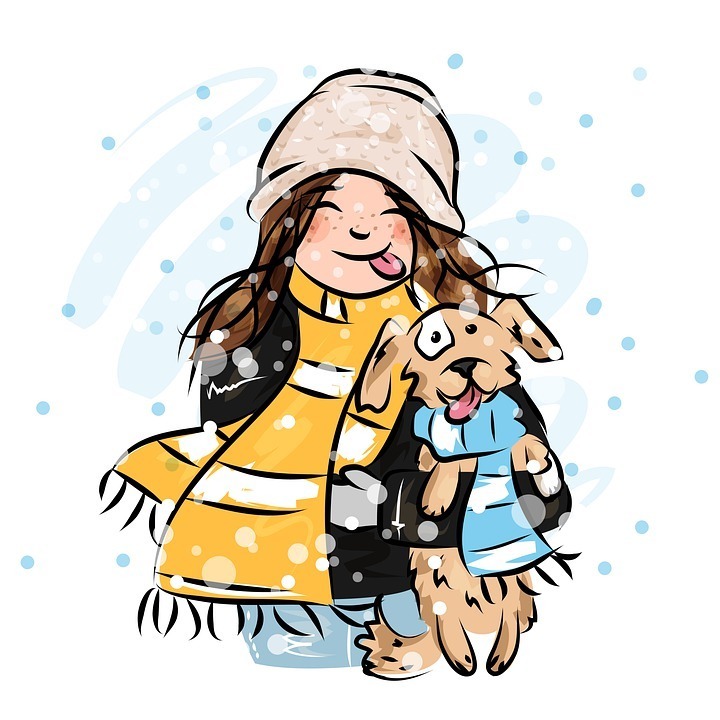 child in snow image