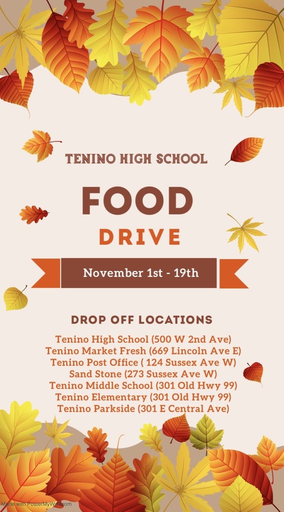 Food Drive Flyer Nov 1-19