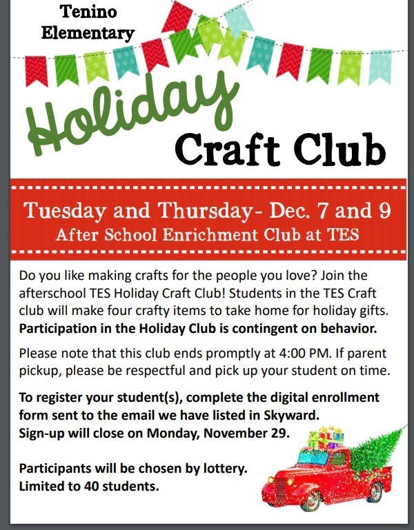 TES Holiday Craft Club