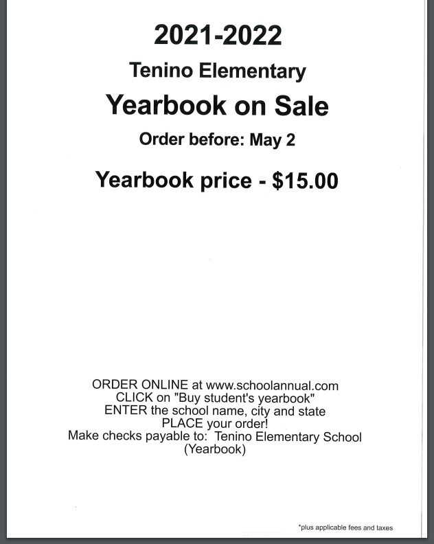 TES Yearbook Sales