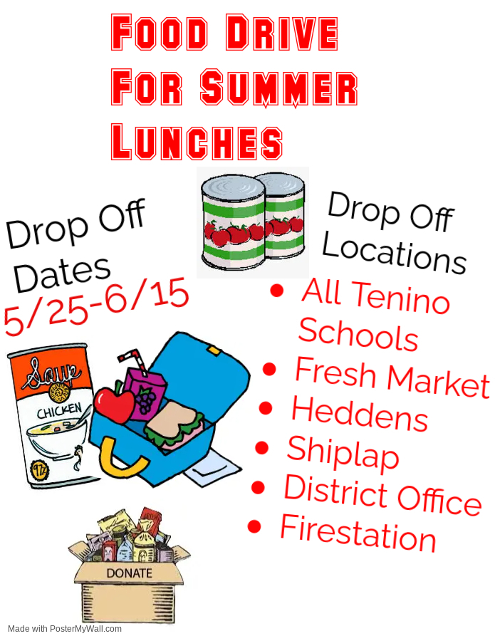 Food Drive Flyer Summer Lunches